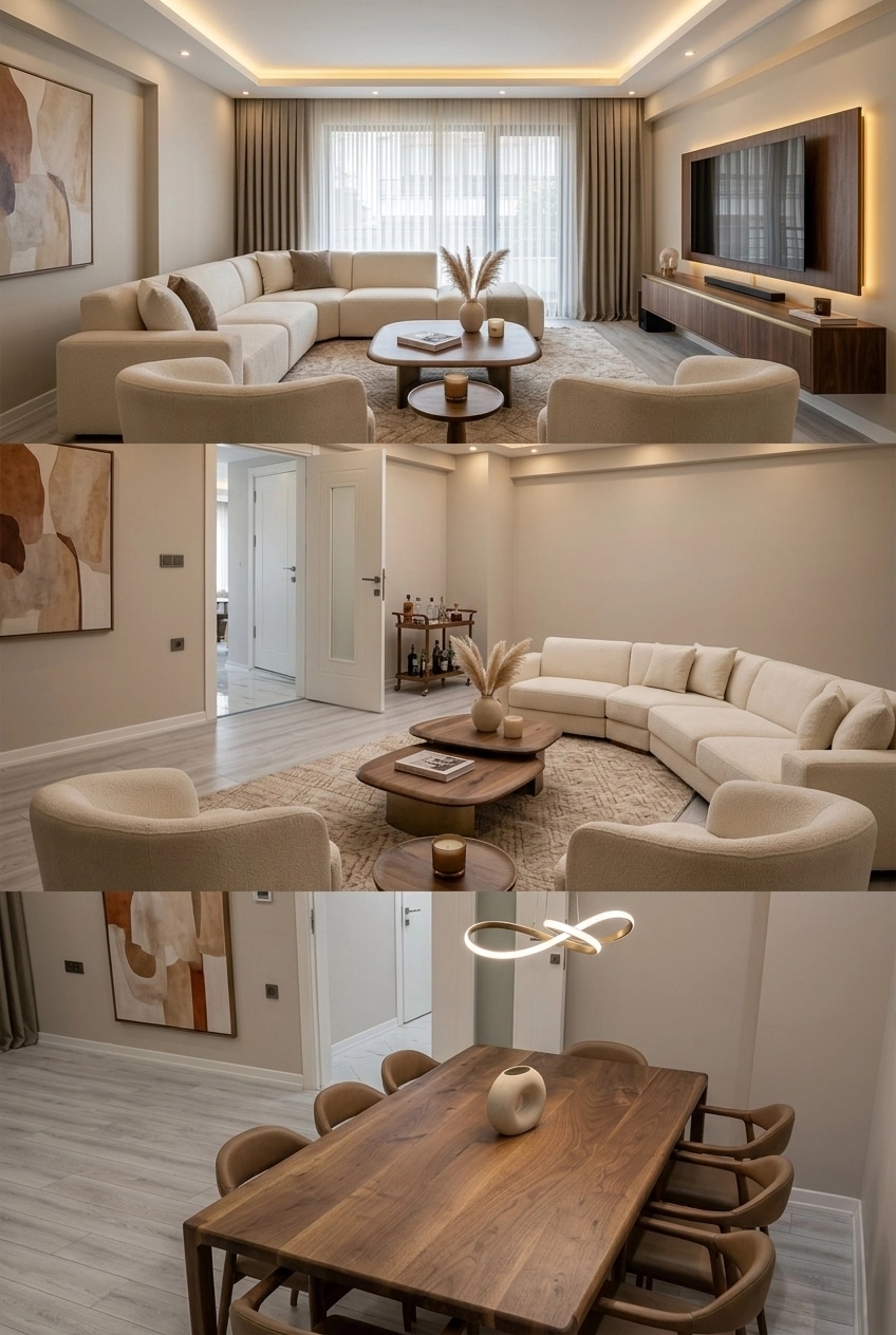 Interior design in Contemporary style — Living Room by GenRoom AI