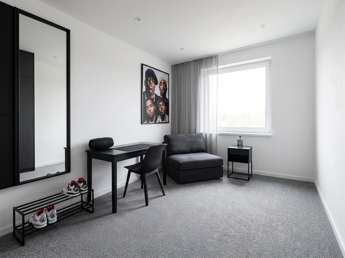 Minimalism Bedroom design — interior photo by GenRoom AI