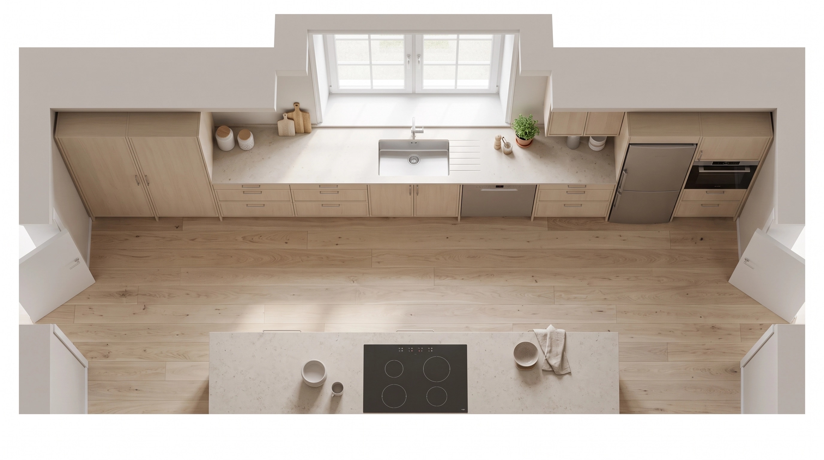 Interior design in Scandinavian style — Living Room by GenRoom AI