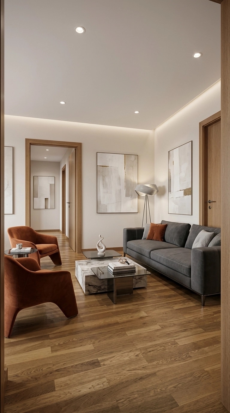 Interior design in Contemporary style — Living Room by GenRoom AI