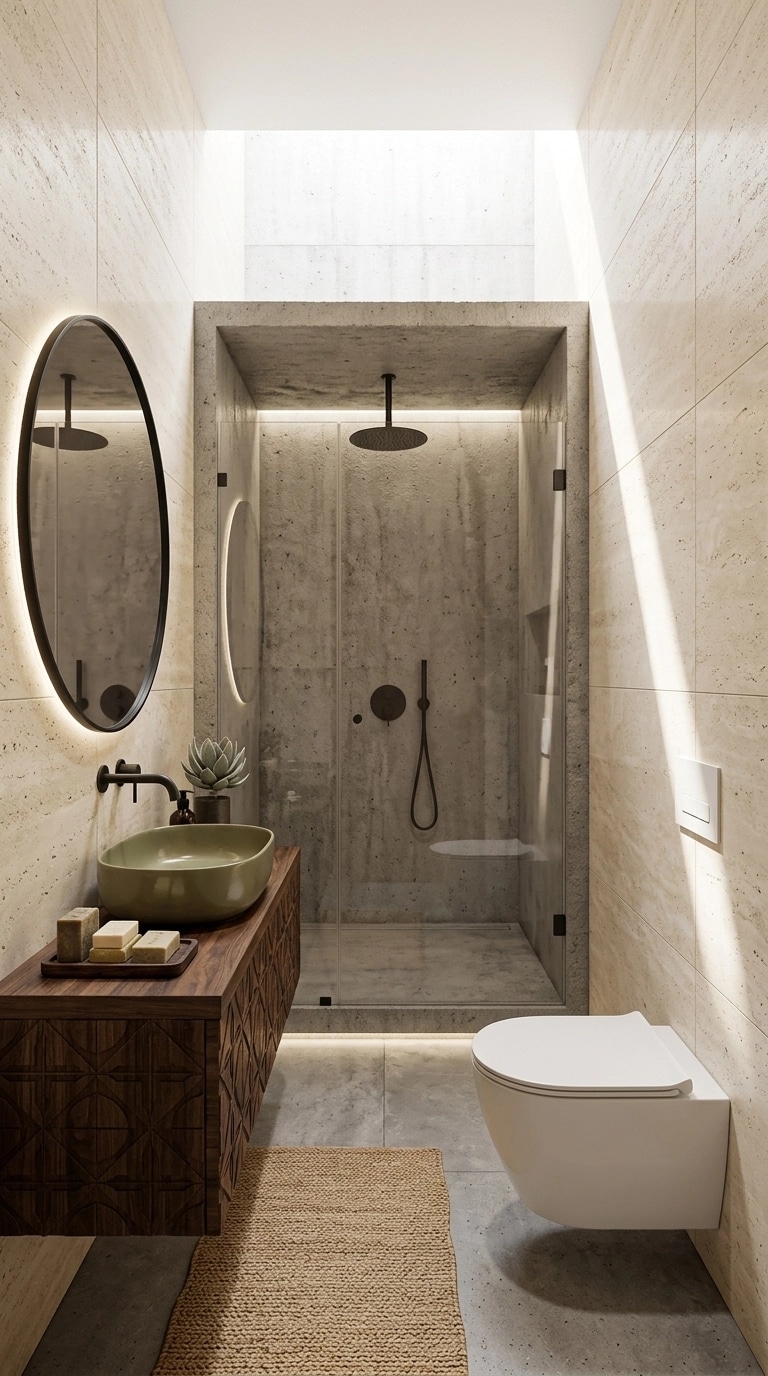 Interior design in Portuguese Modern style — Bathroom by GenRoom AI