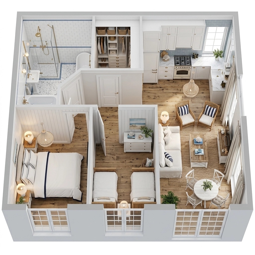 Interior design in Coastal / Hamptons style — other by GenRoom AI