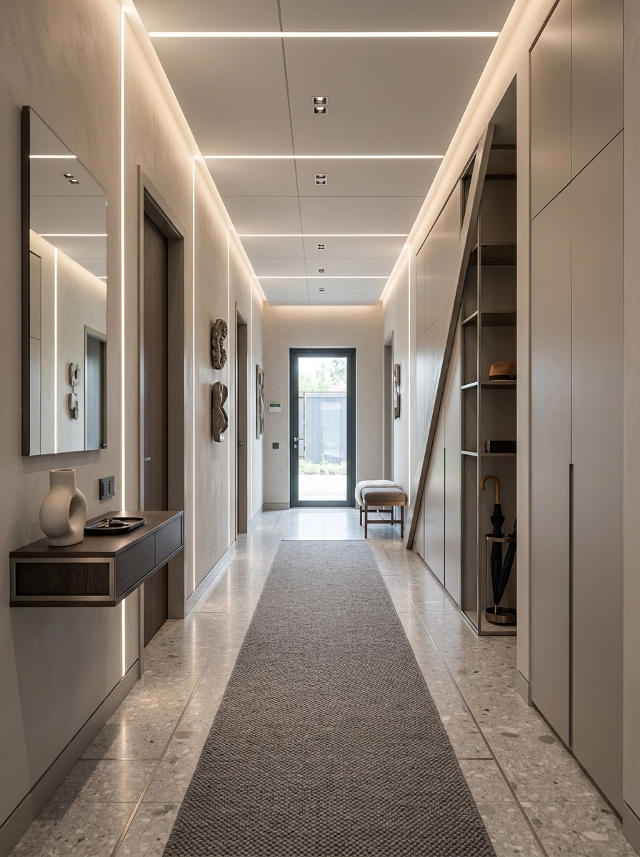 Interior design in Contemporary style — Hallway by GenRoom AI