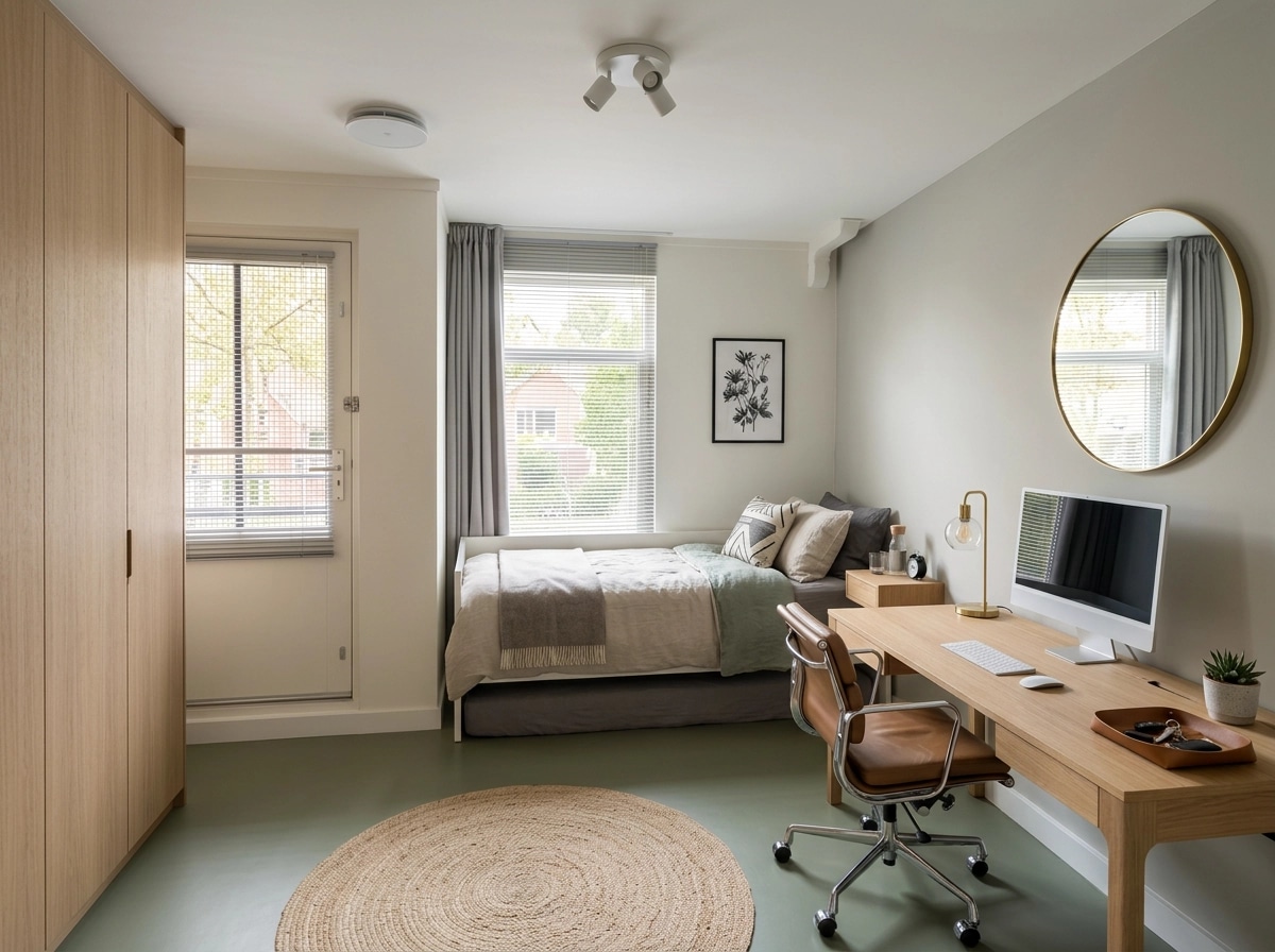 Interior design in Scandinavian style — Bedroom by GenRoom AI