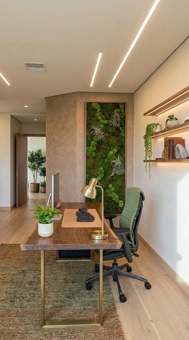 Biophilic Office design — interior photo by GenRoom AI