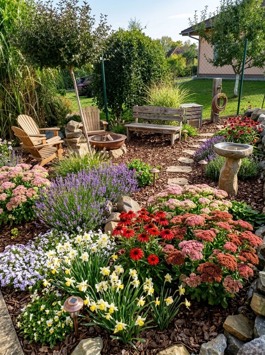 Landscape design in Eco Natural Garden style — Yard by GenRoom AI