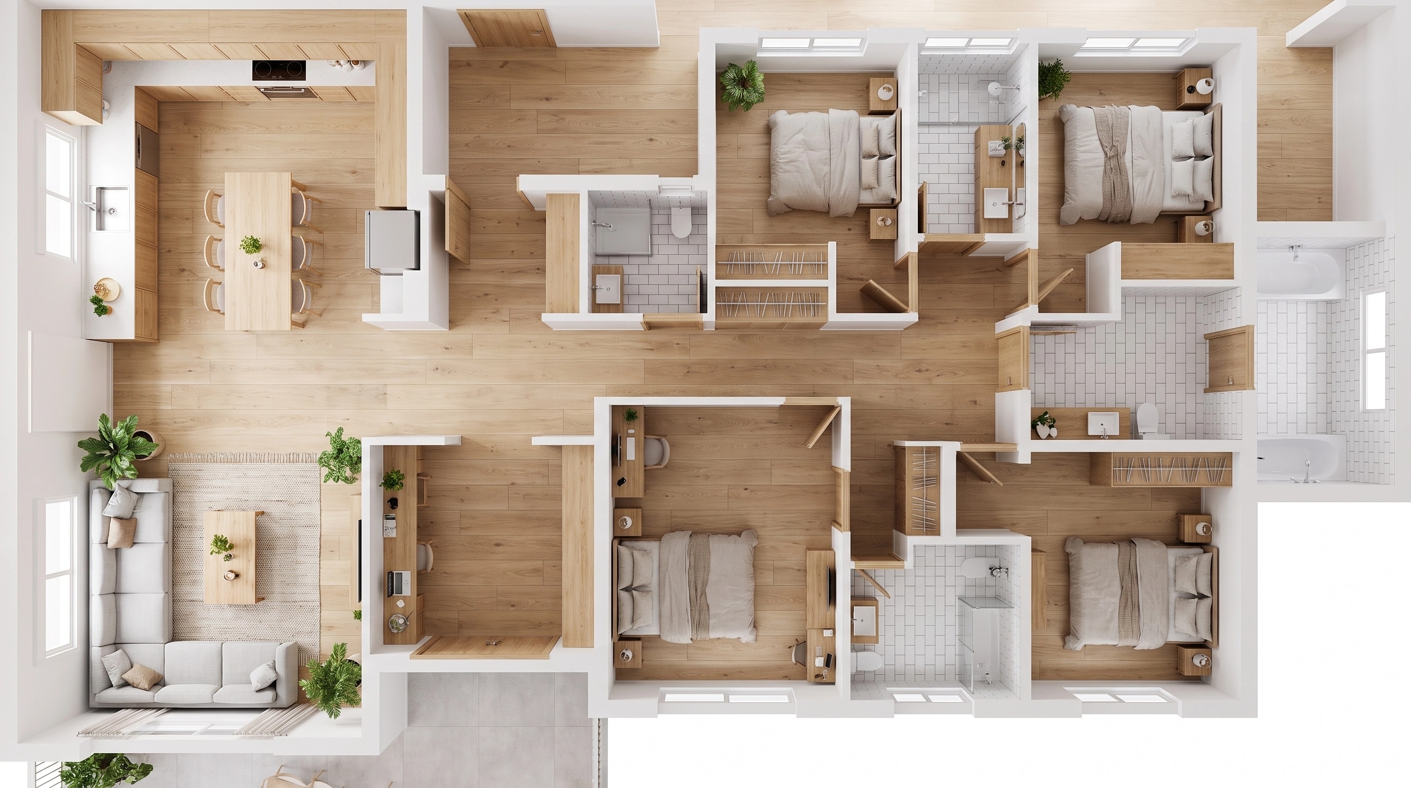 Interior design in Scandinavian style — Living Room by GenRoom AI