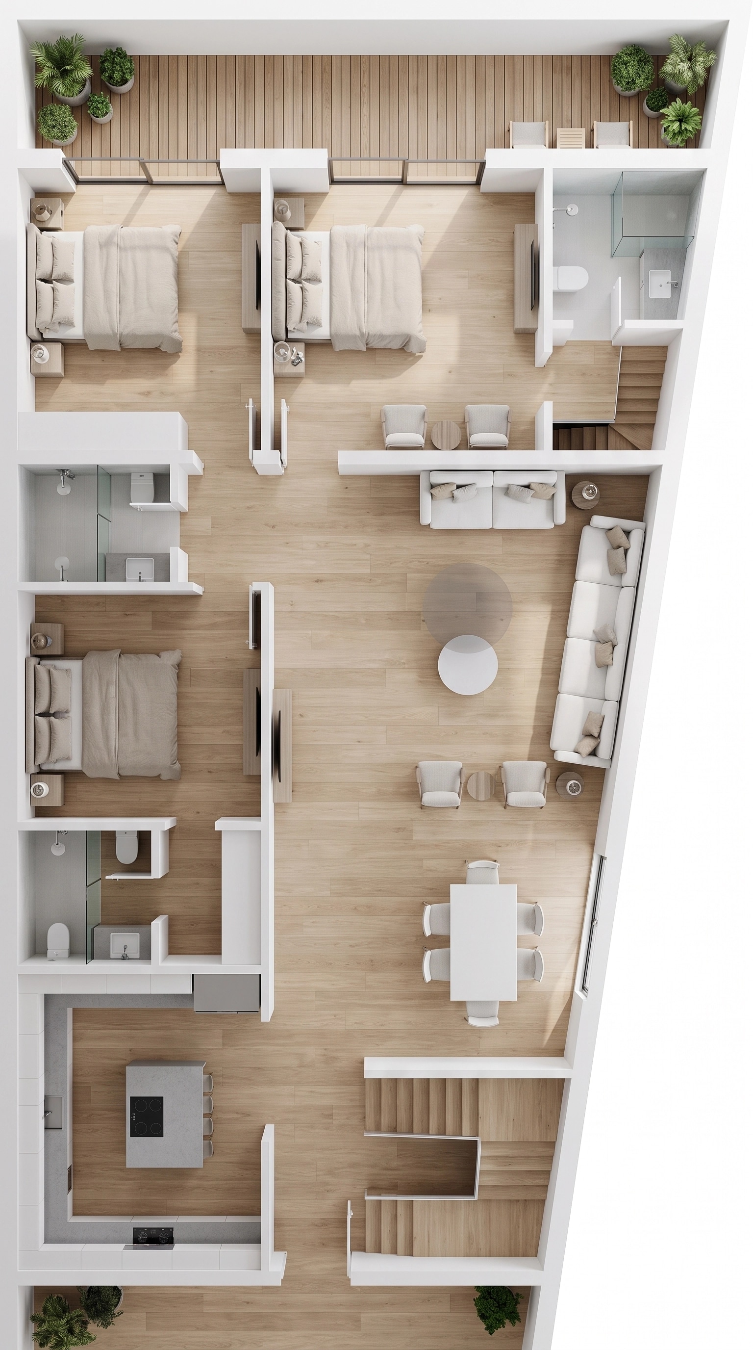 Interior design in Minimalism style — Living Room by GenRoom AI