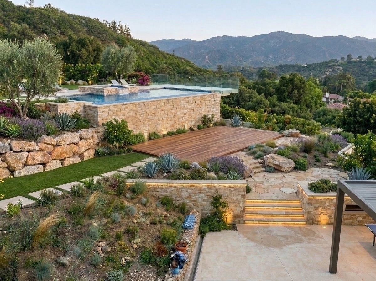Mediterranean Yard Yard design — yard photo by GenRoom AI