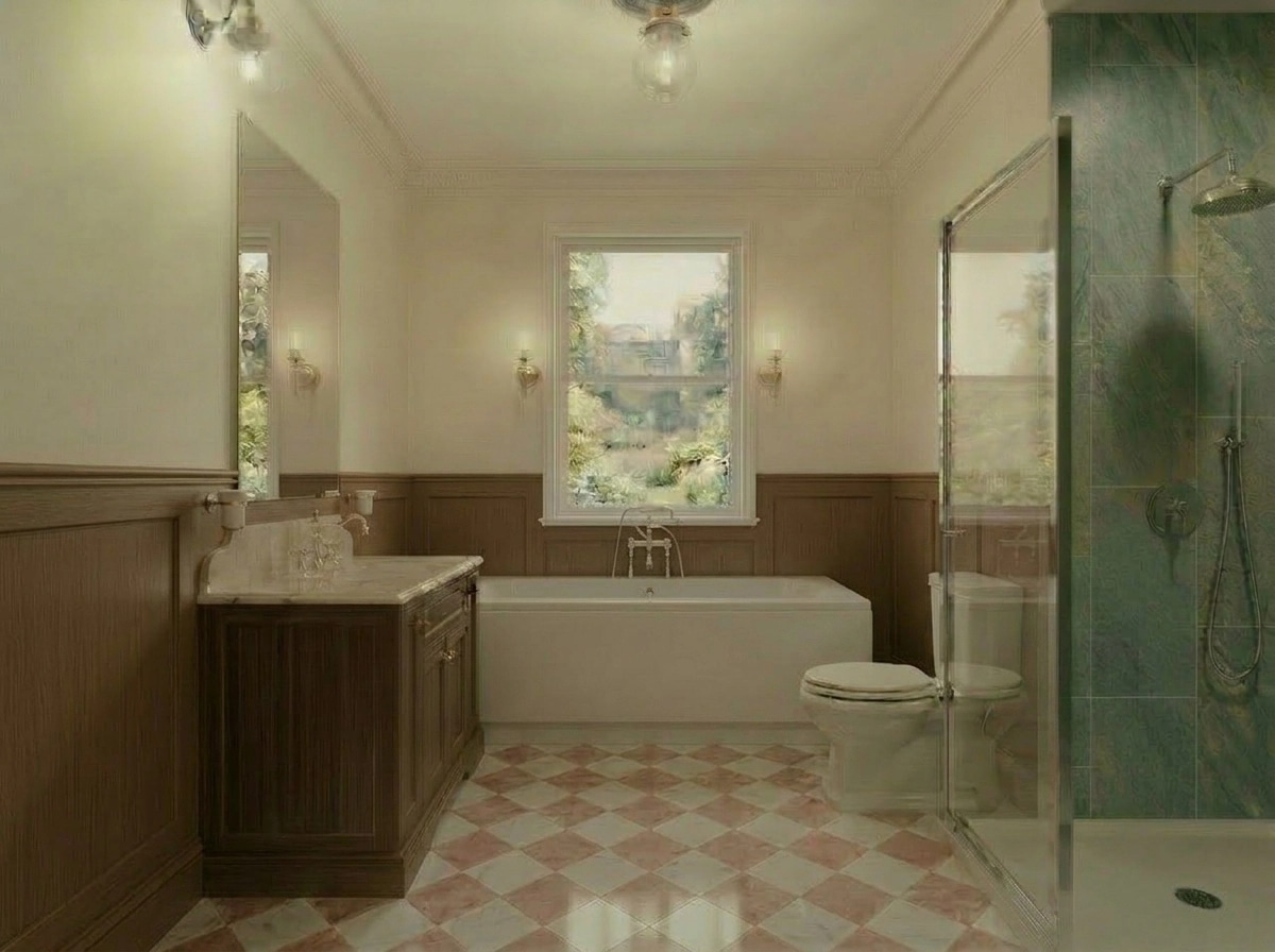 Bathroom interior in Classic style — photo by GenRoom AI