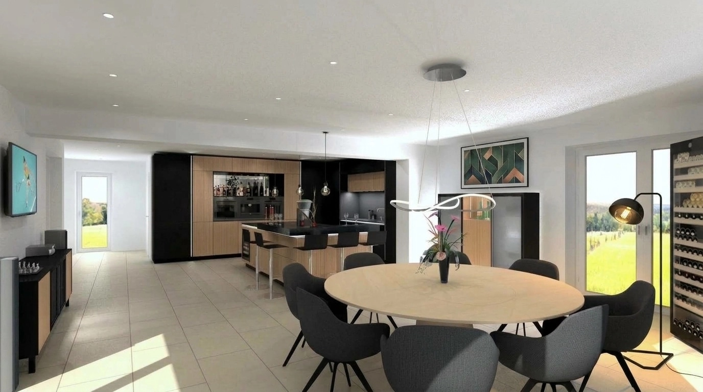 Kitchen interior in no_style style — photo by GenRoom AI