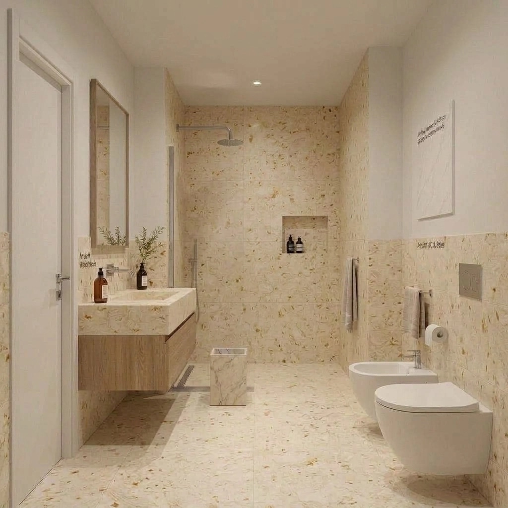 Interior design in Scandinavian style — Bathroom by GenRoom AI