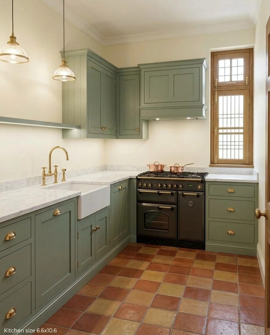 Design d'interni in stile British — Cucina di GenRoom AI