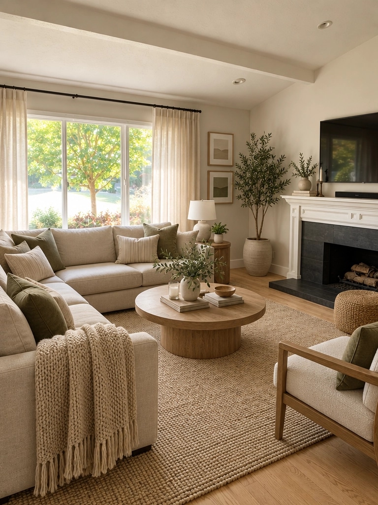 Interior design in Scandinavian style — Living Room by GenRoom AI