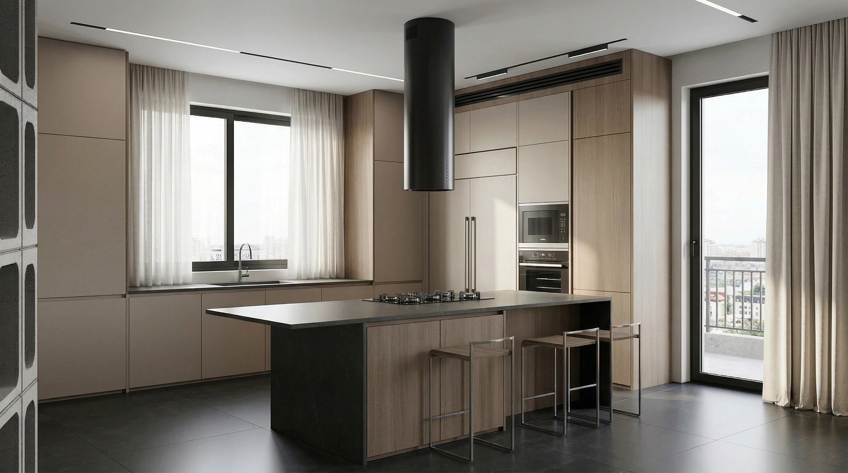 Minimalism Kitchen design — interior photo by GenRoom AI