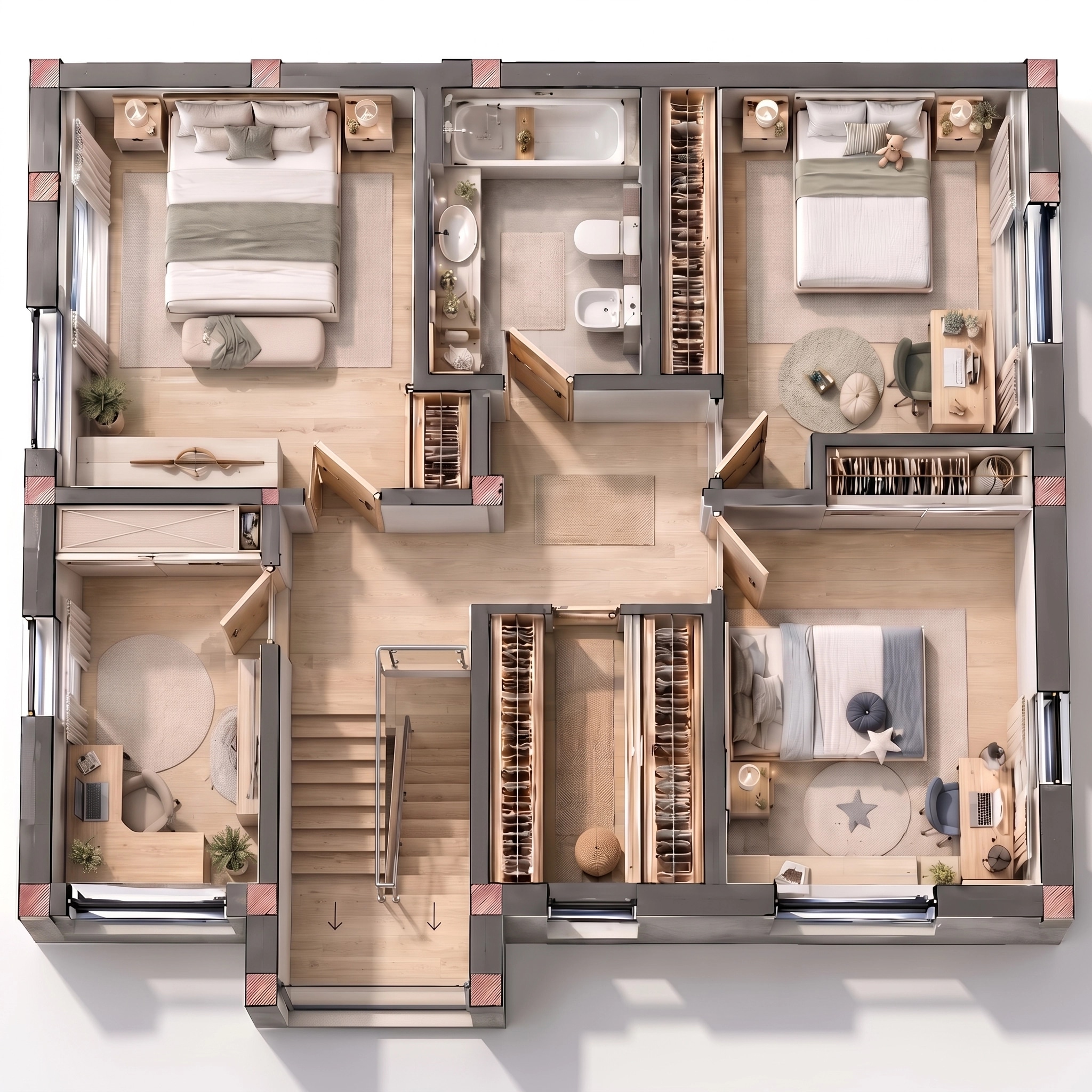 Interior design in Contemporary style — Living Room by GenRoom AI