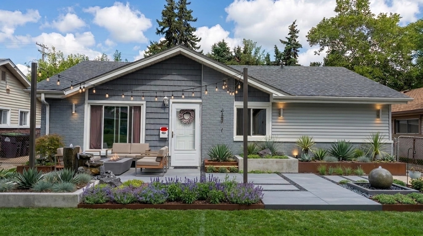 Landscape design in Contemporary Yard style — Yard by GenRoom AI