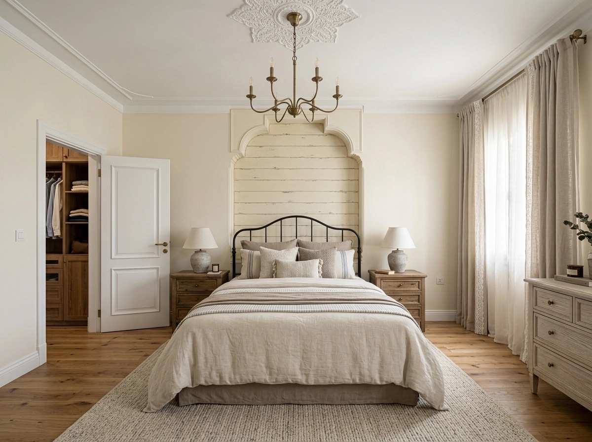 Modern Farmhouse Bedroom design — interior photo by GenRoom AI