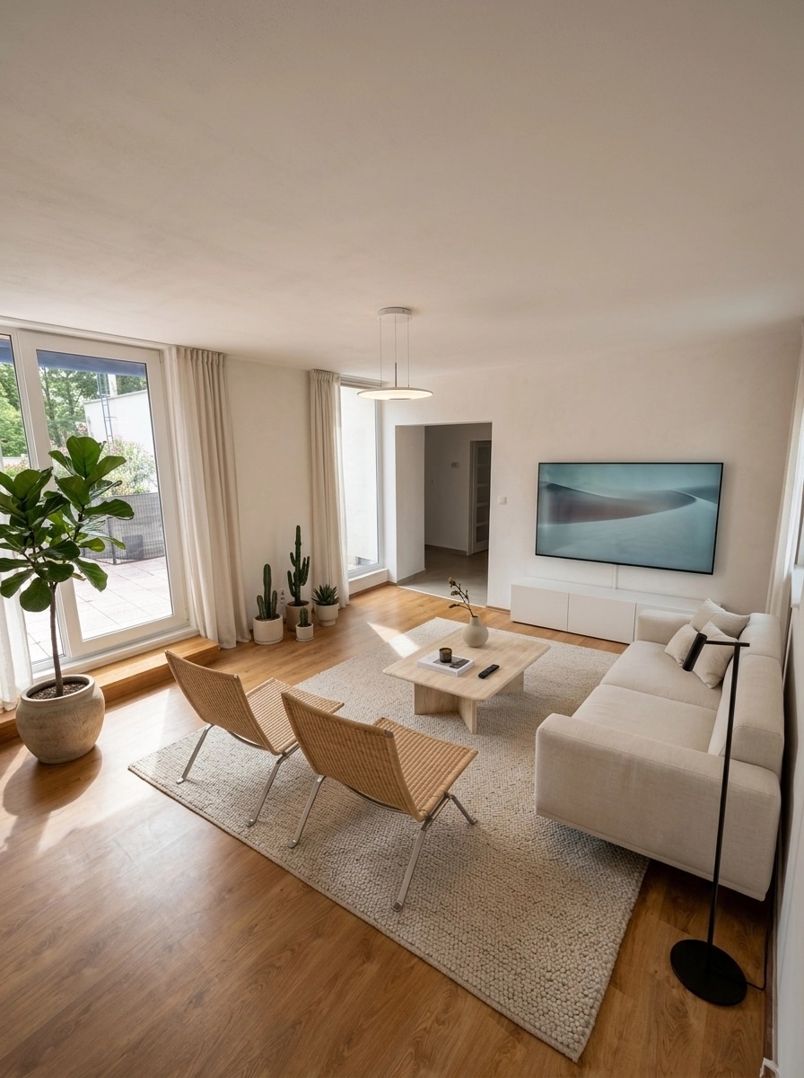 Minimalism Living Room design — interior photo by GenRoom AI