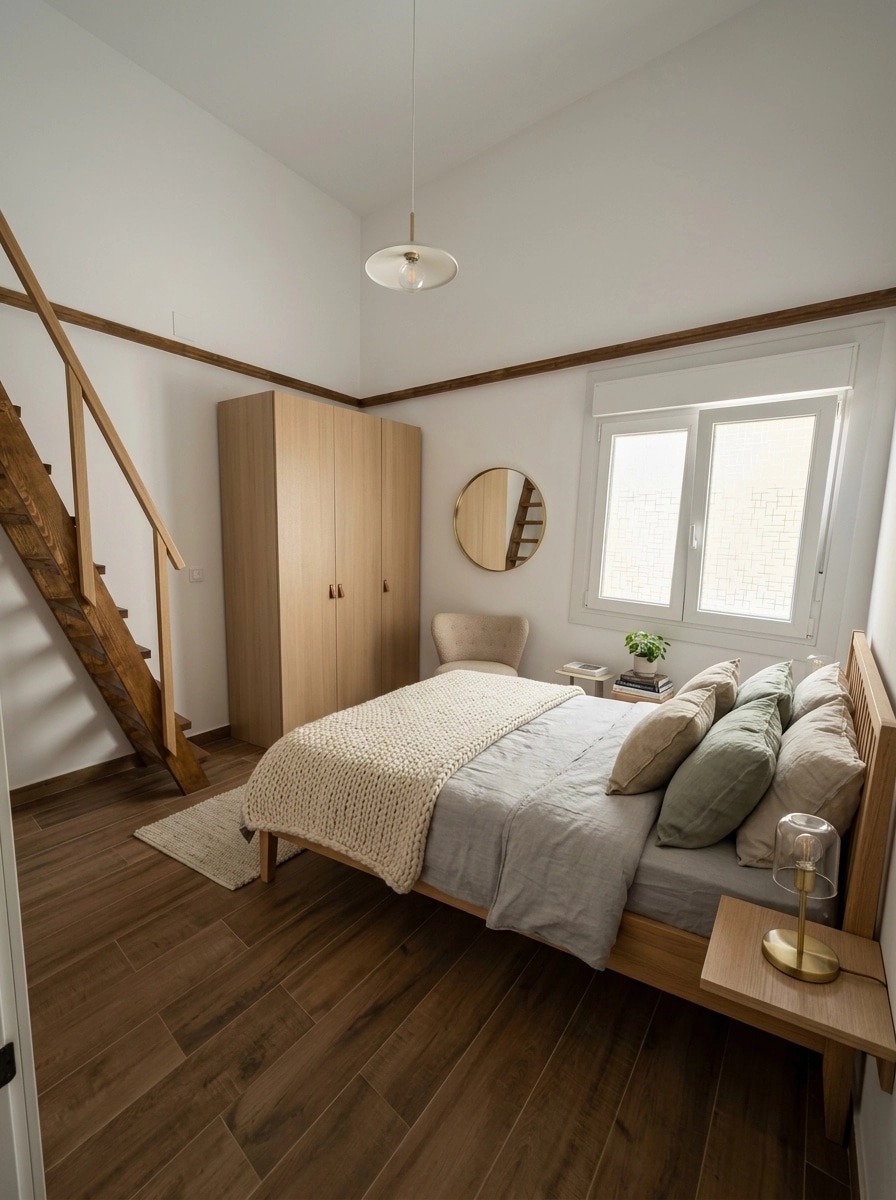 Interior design in Scandinavian style — Bedroom by GenRoom AI