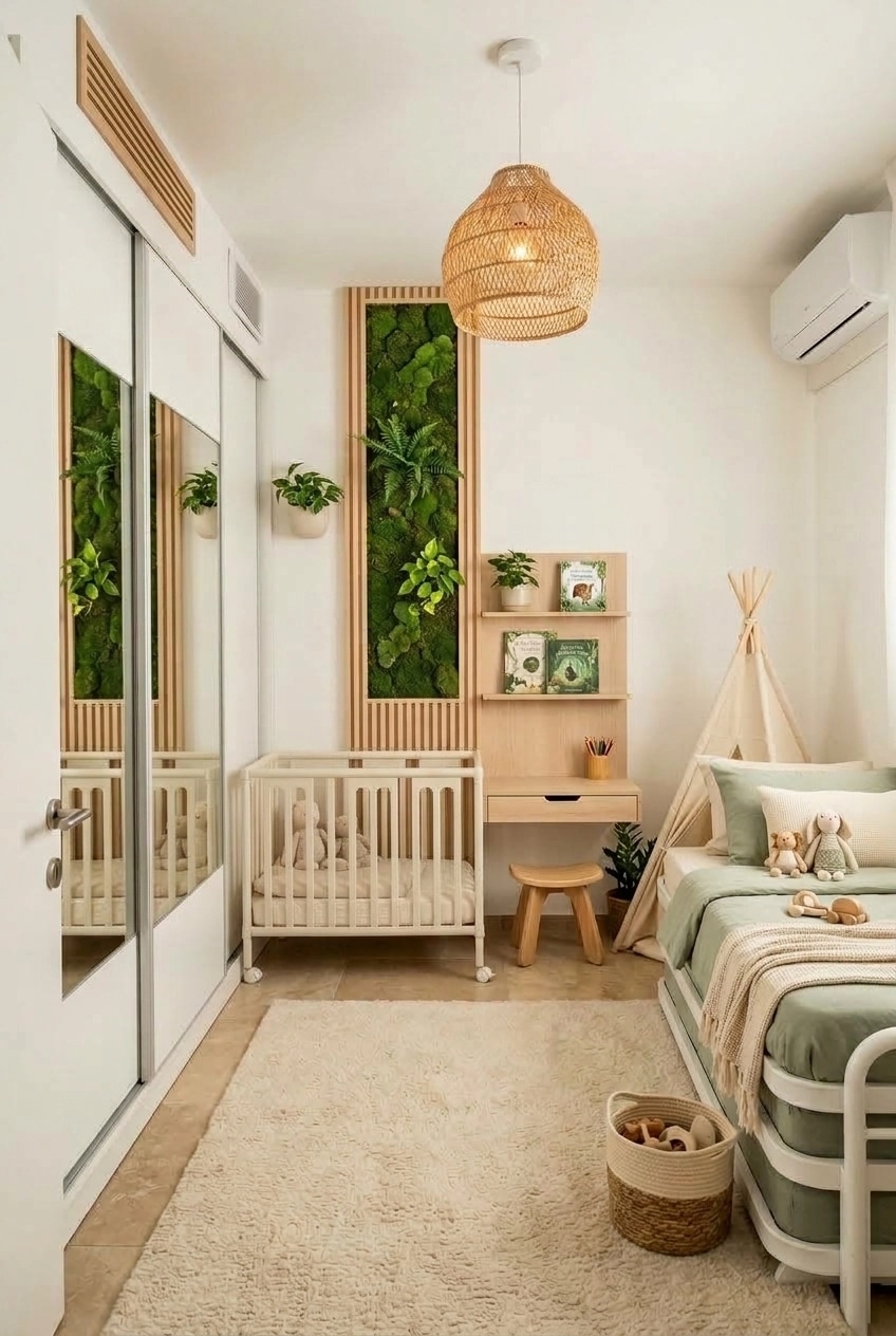 Biophilic Kids Room design — interior photo by GenRoom AI