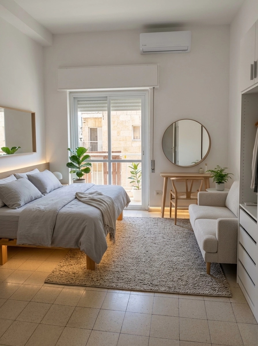 Interior design in Scandinavian style — Bedroom by GenRoom AI