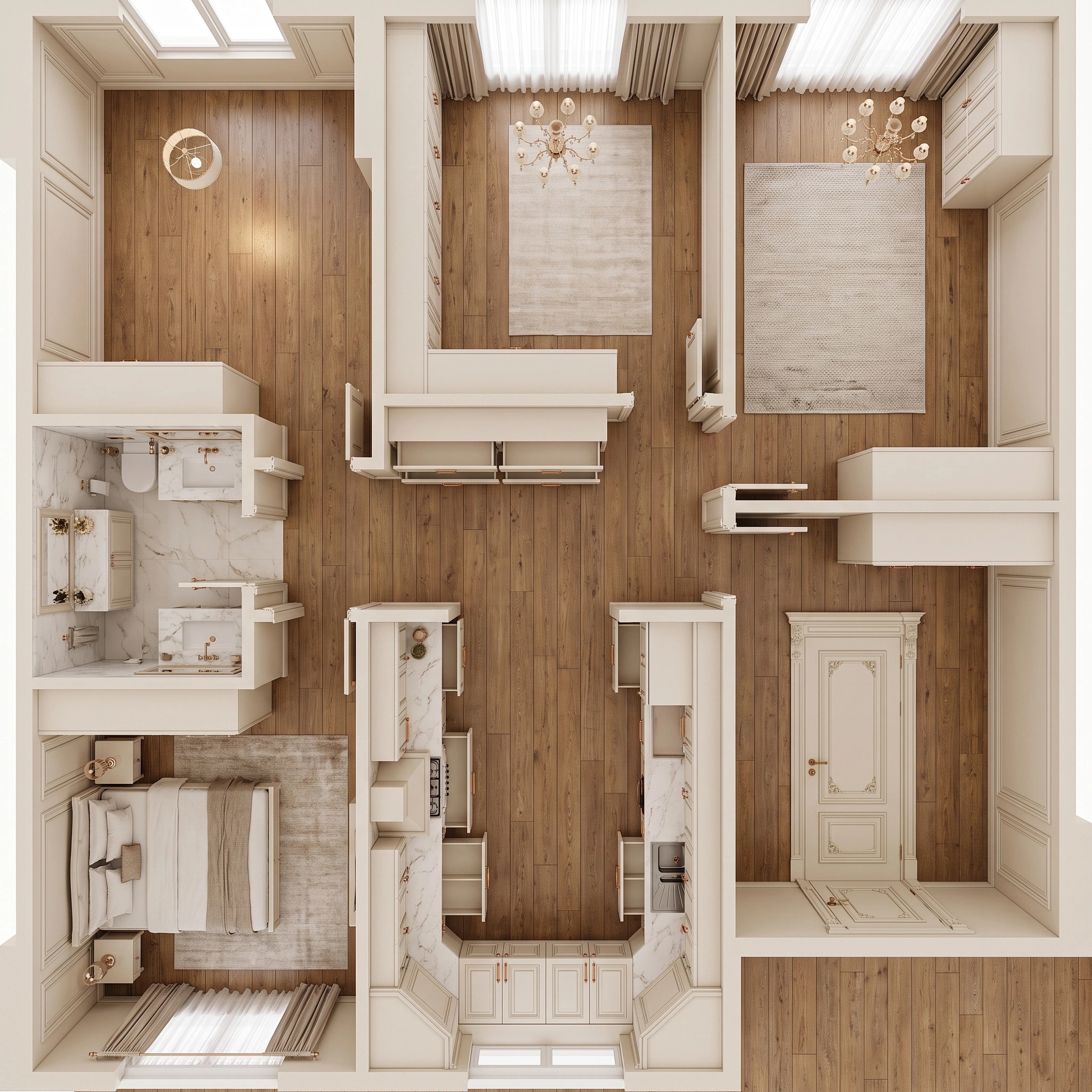 Interior design in Classic style — Living Room by GenRoom AI