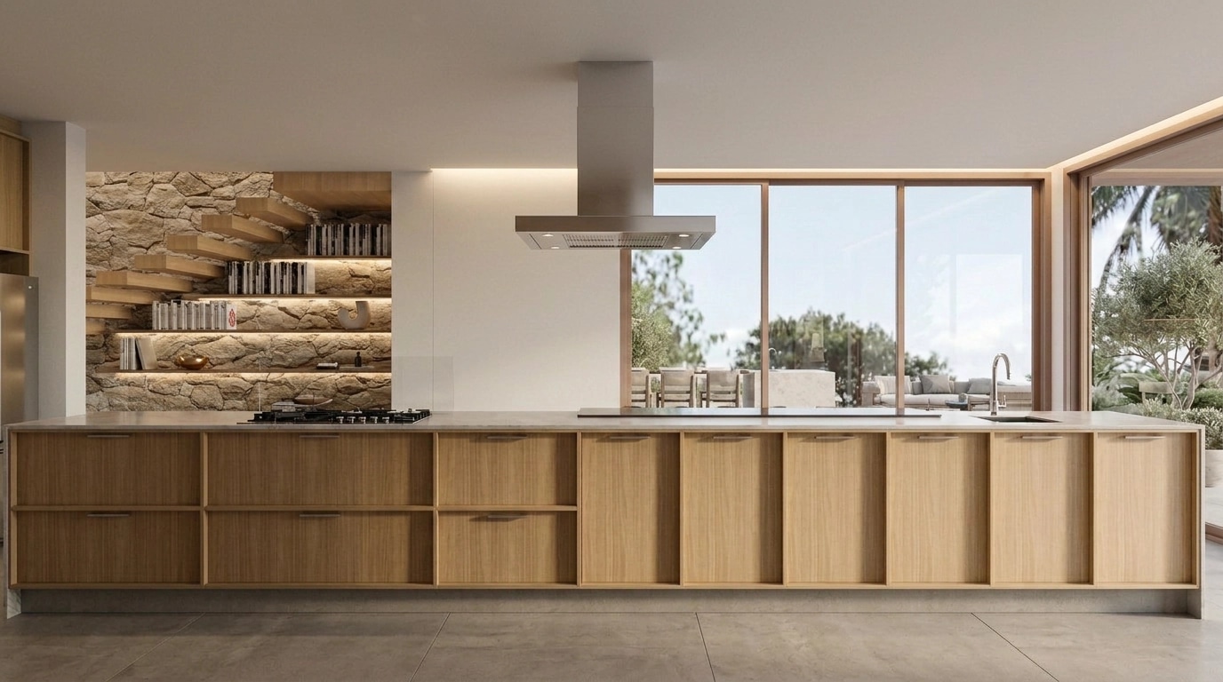 Kitchen interior in Contemporary style — photo by GenRoom AI