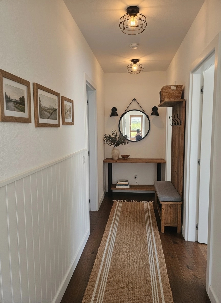 Hallway interior in Modern Farmhouse style — photo by GenRoom AI