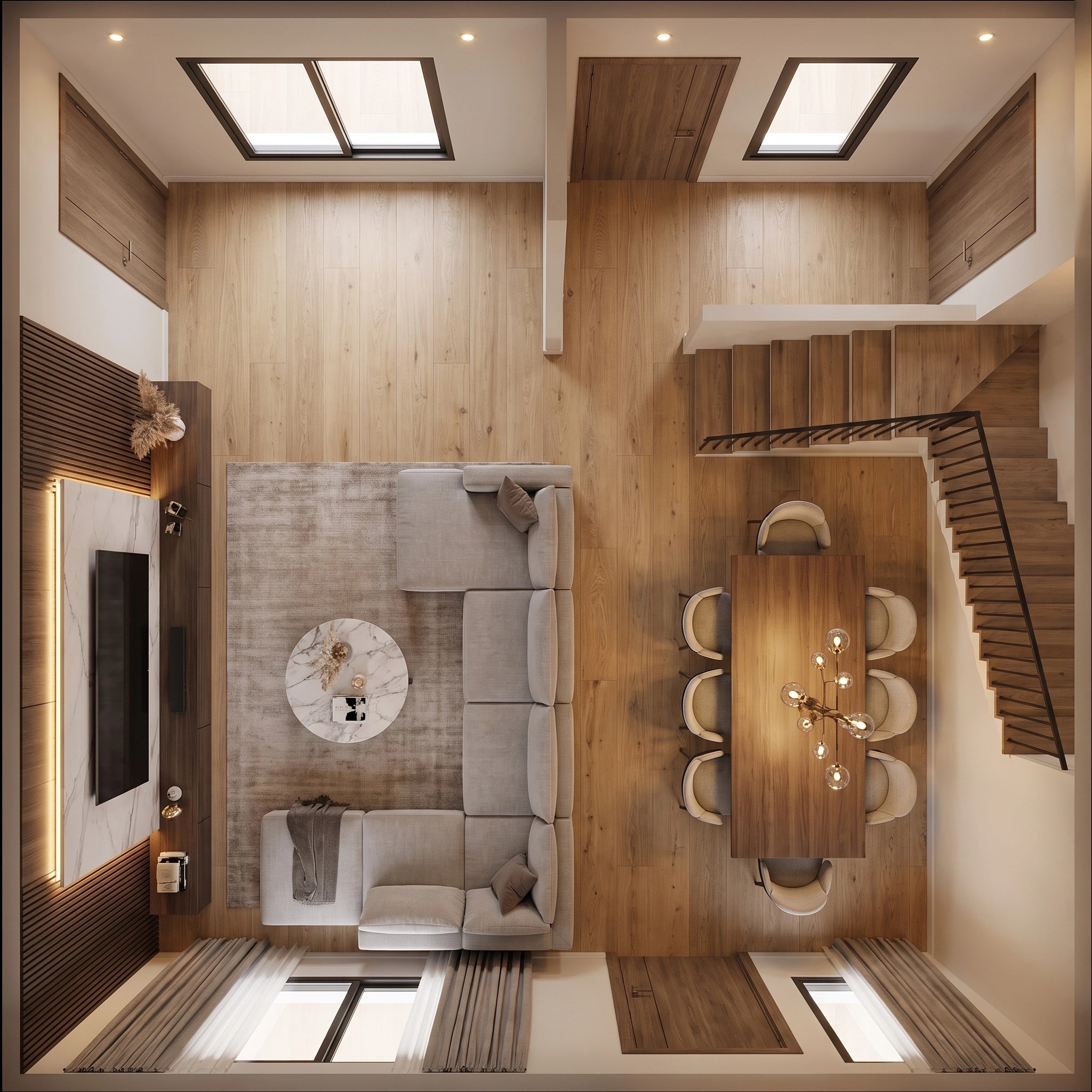 Interior design in Contemporary style — Living Room by GenRoom AI