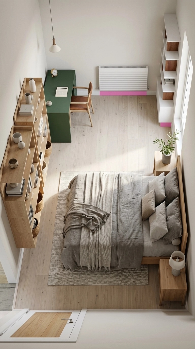 Interior design in Scandinavian style — Bedroom by GenRoom AI