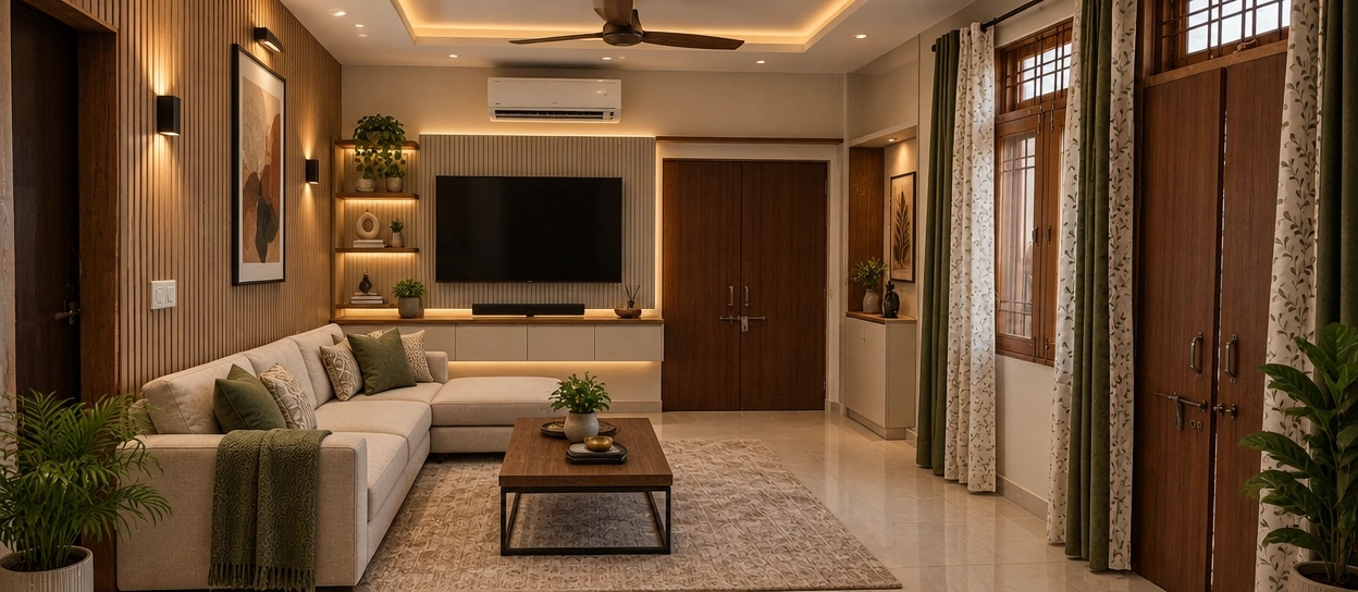 Interior design in Contemporary style — Living Room by GenRoom AI