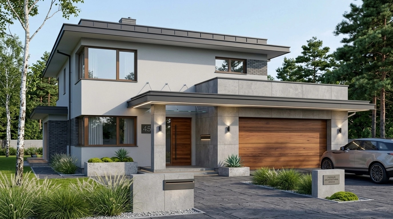 Facade design in Contemporary Facade style — Facade by GenRoom AI