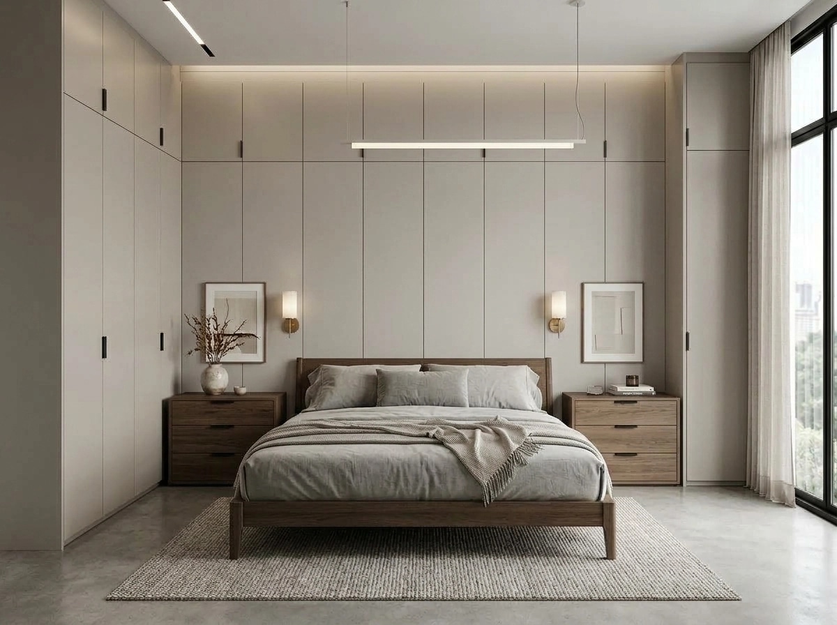 Minimalism Bedroom design — interior photo by GenRoom AI