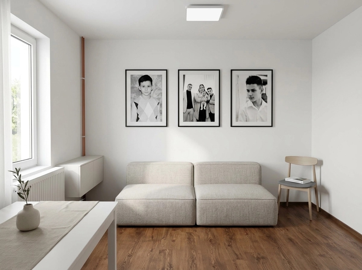Minimalism Living Room design — interior photo by GenRoom AI