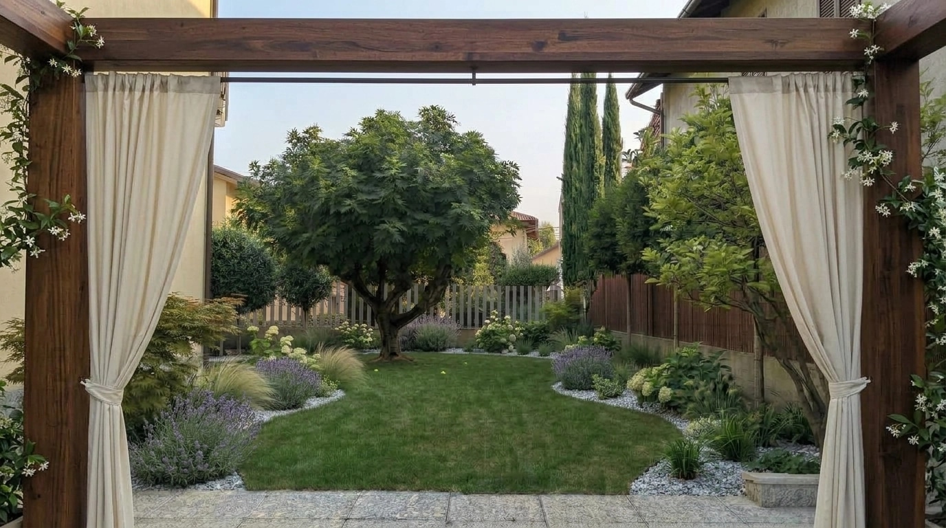 Yard design in no_style style — photo by GenRoom AI