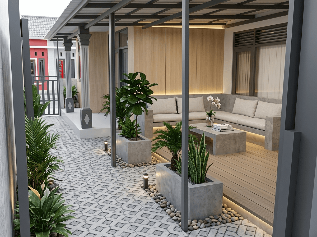 Yard design in no_style style — photo by GenRoom AI