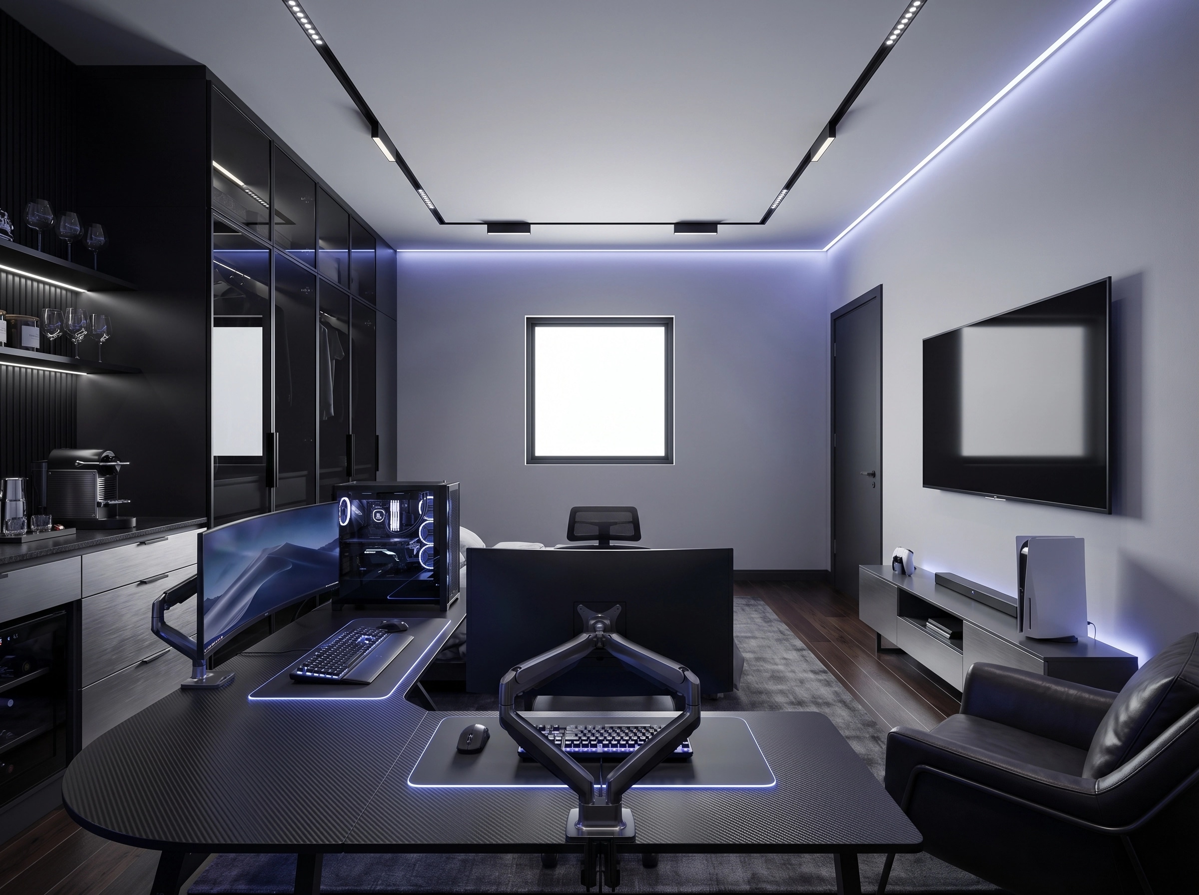 Interior design in Blacktec style — Bedroom by GenRoom AI