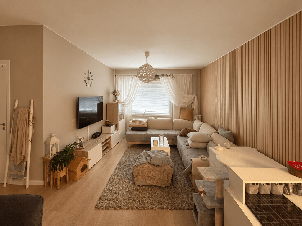 Scandinavian Living Room design — interior photo by GenRoom AI