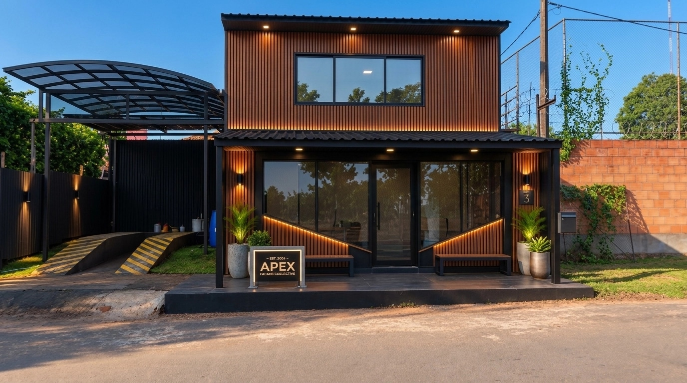 Facade design in Contemporary Facade style — Facade by GenRoom AI