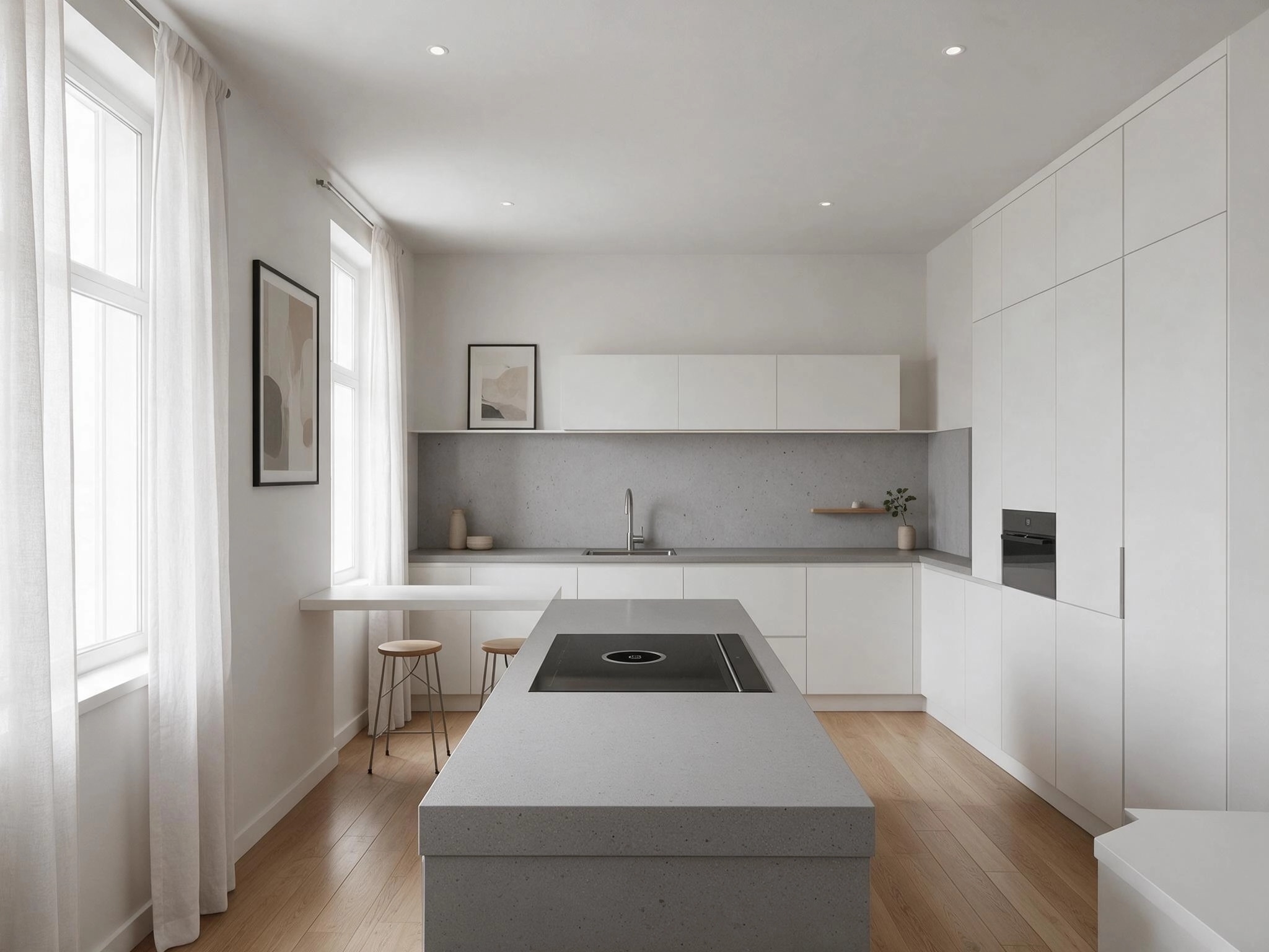 Minimalism Kitchen design — interior photo by GenRoom AI