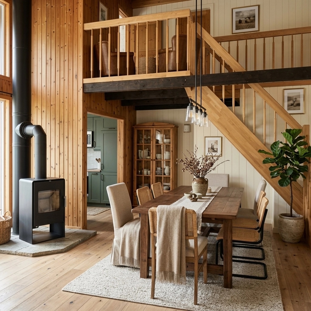 Interior design in Modern Farmhouse style — dining_room by GenRoom AI