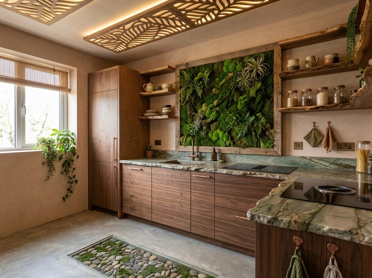 Interior design in Biophilic style — Kitchen by GenRoom AI