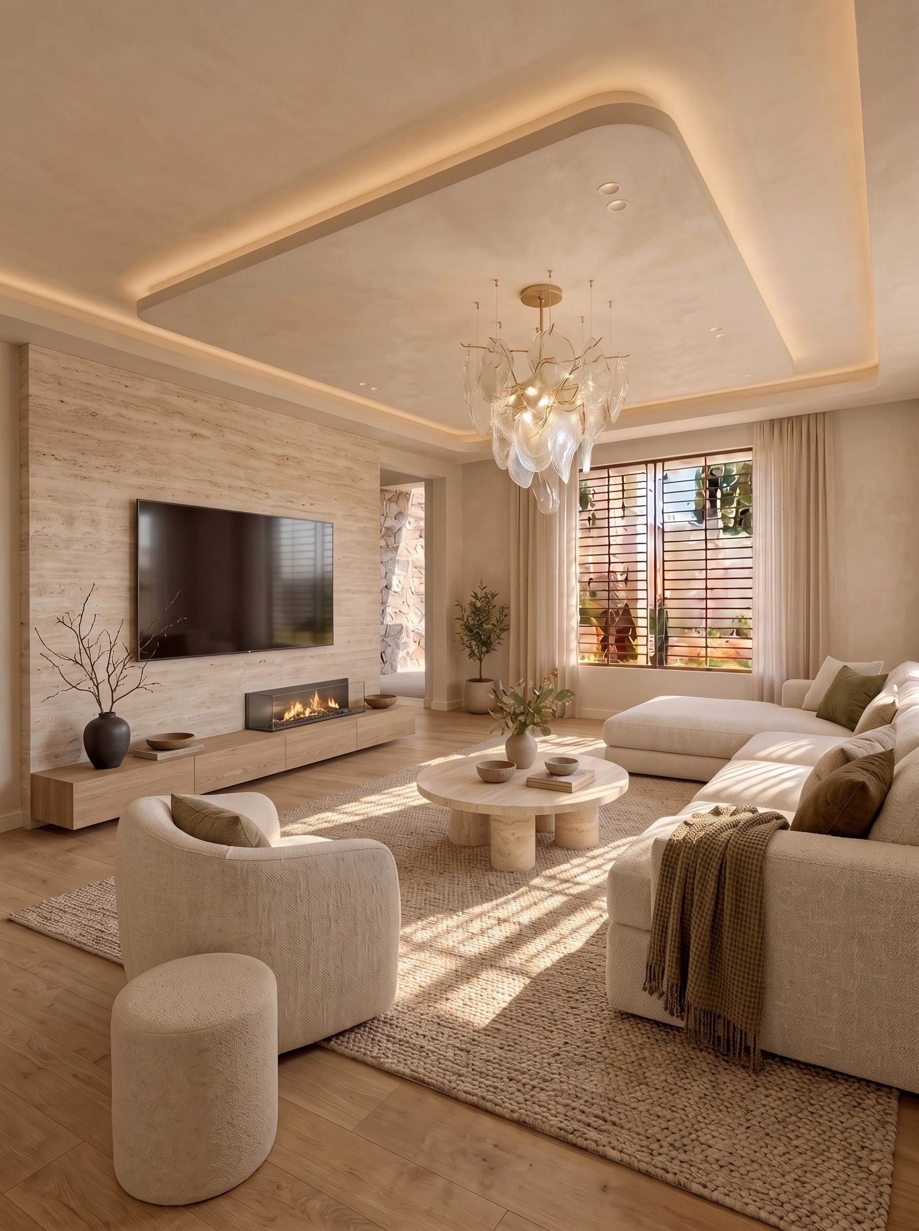 Interior design in Minimalism style — Living Room by GenRoom AI