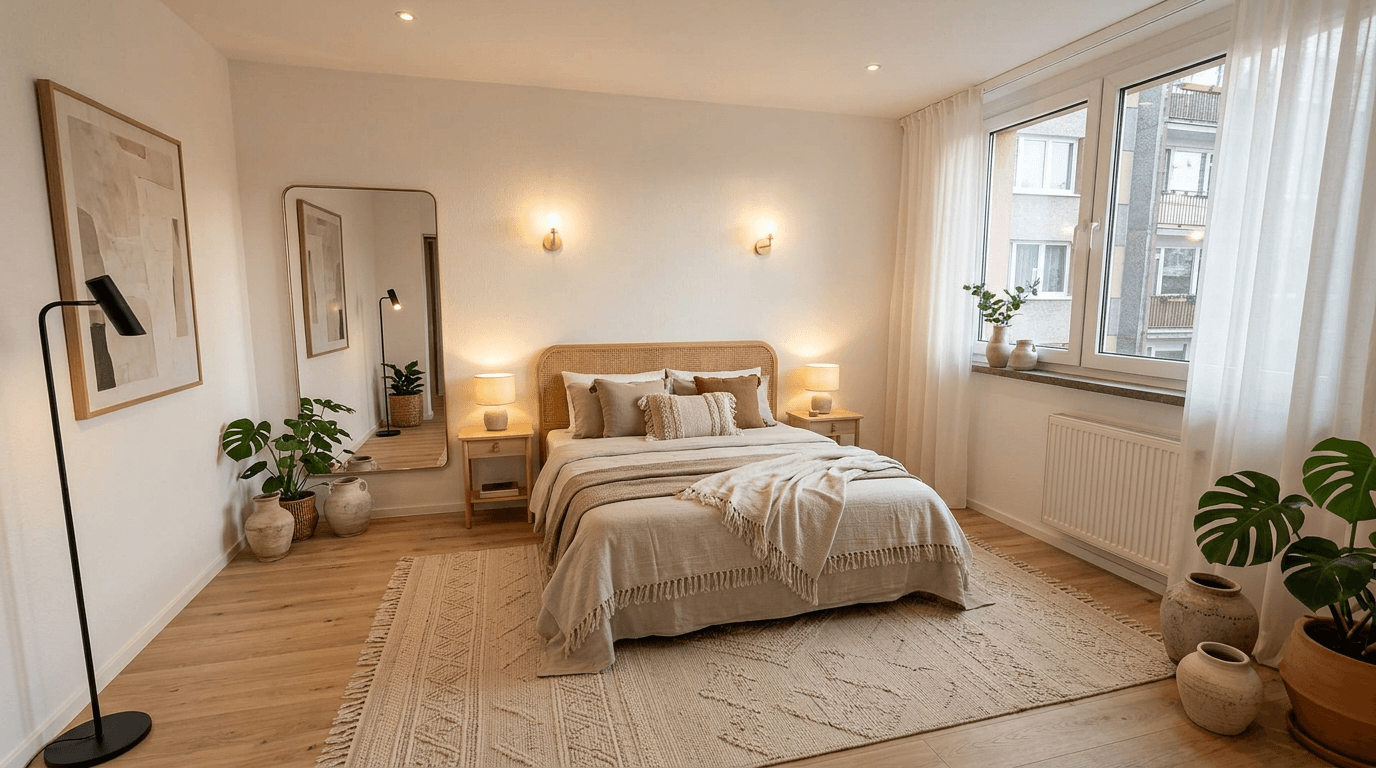 Interior design in Bohemian style — Bedroom by GenRoom AI