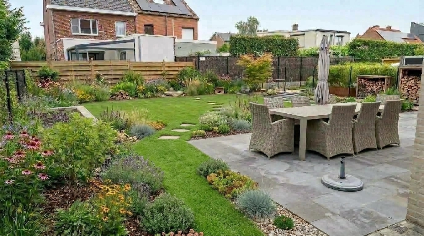Landscape design in Eco Natural Garden style — Yard by GenRoom AI