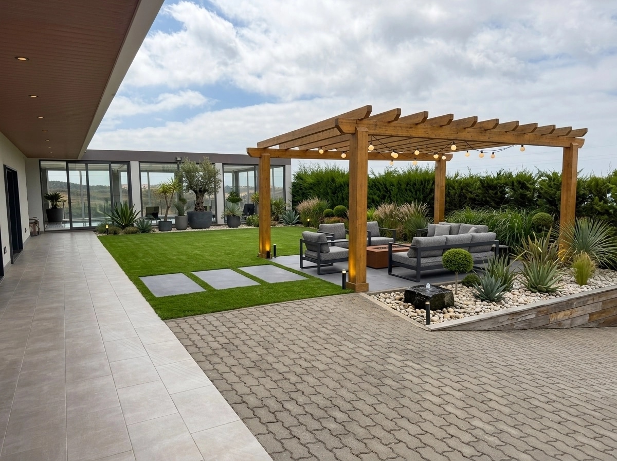 Contemporary Yard Yard design — yard photo by GenRoom AI