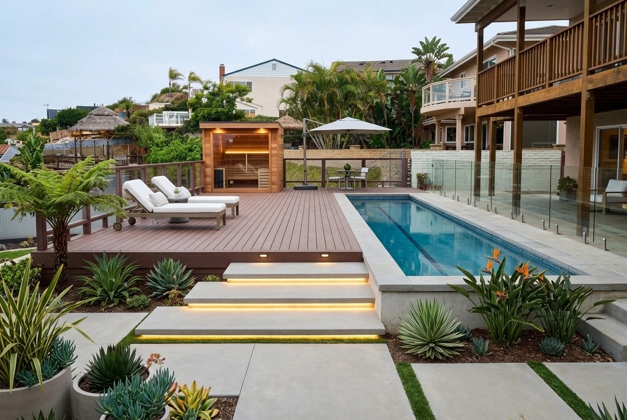 Landscape design in Contemporary Yard style — Yard by GenRoom AI