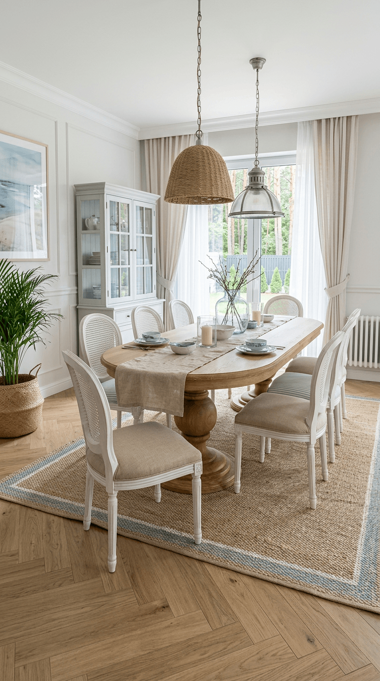 Interior desain di Coastal / Hamptons gaya — dining_room oleh GenRoom AI