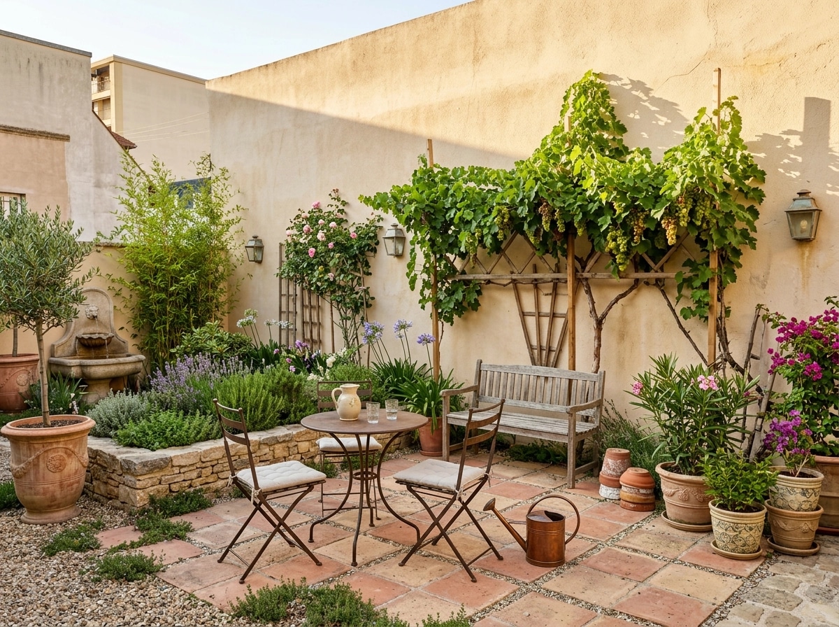 Provence Garden Yard design — yard photo by GenRoom AI